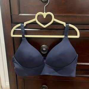 Anaono Women's Navy Blue Bra Wirefree size small 30